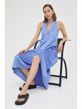 New w/ Tags Samsoe Samsoe V-Neck Satin Dress size Medium